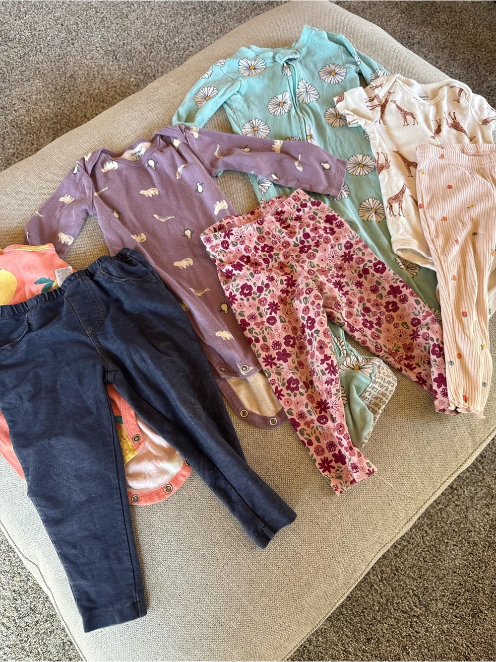 Carter's Mixed Girls Leggings & Bottoms - Pink, Purple, Navy, Mint
